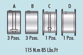 COJINETES DE BANCADA MORESA